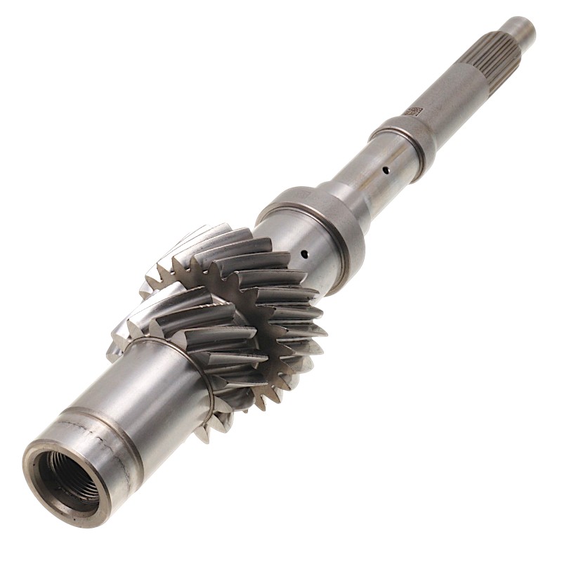 Eingangswelle K1 D8LF1 D8F48W 8-Gang-Nass-DCT - Gesamtwellenlänge 344 mm, Zahnräder auf der Welle 23 Zähne (Außendurchmesser 65,95 mm) | 14 Zähne (Außendurchmesser 52,40 mm)