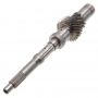Eingangswelle K1 D8LF1 D8F48W 8-Gang-Nass-DCT - Gesamtwellenlänge 344 mm, Zahnräder auf der Welle 23 Zähne (Außendurchmesser 65,95 mm) | 14 Zähne (Außendurchmesser 52,40 mm)