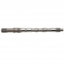 Abtriebswelle RE5R05A / RE7R01A – Gesamtlänge 472 mm, 32 Zähne (Außendurchmesser 32,45 mm, Länge 35 mm), 36 Zähne (Außendurchmesser 37,60 mm, Länge 20 mm), 32 Zähne (Außendurchmesser 33,70 mm, Länge 45 mm)