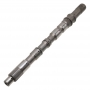 Abtriebswelle RE5R05A / RE7R01A – Gesamtlänge 472 mm, 32 Zähne (Außendurchmesser 32,45 mm, Länge 35 mm), 36 Zähne (Außendurchmesser 37,60 mm, Länge 20 mm), 32 Zähne (Außendurchmesser 33,70 mm, Länge 45 mm)