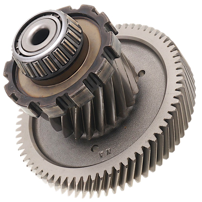 Zwischenwelle für Differentiale FORD 6F50N, 6F55N, 8F57 — 21 Zähne (2 Kerben, Außendurchmesser 85,90 mm), 68 Zähne (Außendurchmesser 164,40 mm, Breite 26,65 mm)