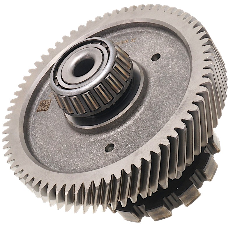 Zwischenwelle für Differentiale FORD 6F50N, 6F55N, 8F57 — 21 Zähne (2 Kerben, Außendurchmesser 85,90 mm), 68 Zähne (Außendurchmesser 164,40 mm, Breite 26,65 mm)