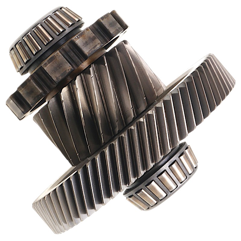 Zwischenwelle für Differentiale FORD 6F50N, 6F55N, 8F57 — 21 Zähne (2 Kerben, Außendurchmesser 85,90 mm), 68 Zähne (Außendurchmesser 164,40 mm, Breite 26,65 mm)