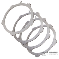 Satz geschliffener Stahlscheiben 2-6 Kupplung FORD 6F50, 6F55 / GM 6T70, 6T75 - 3 Stahlscheiben (Dicke 2,95 mm), 1 Stützscheibe (Dicke 6,25 mm)