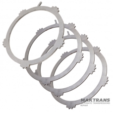 Satz geschliffener Stahlscheiben 2-6 Kupplung FORD 6F50, 6F55 / GM 6T70, 6T75 - 3 Stahlscheiben (Dicke 2,95 mm), 1 Stützscheibe (Dicke 6,25 mm)