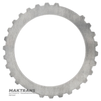 Stahlscheibe (restauriertes Chagrinleder) für mittlere Kupplung FORD E4OD, 4R100 – Dicke 2,85 mm, Innendurchmesser 157,45 mm, 26 Zähne