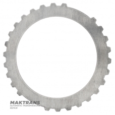 Stahlscheibe (restauriertes Chagrinleder) für mittlere Kupplung FORD E4OD, 4R100 – Dicke 2,85 mm, Innendurchmesser 157,45 mm, 26 Zähne