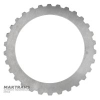 Stahlscheibe (restauriertes Chagrinleder) für mittlere Kupplung FORD E4OD, 4R100 – Dicke 2,05 mm, Innendurchmesser 157,45 mm, 30 Zähne