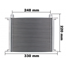 Universeller Ölkühler, 27-reihiger Anschluss AN10 für Schlauchanschluss mit 16 mm Innendurchmesser