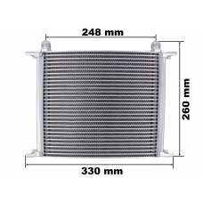 Universeller Ölkühler, 29-reihiger Anschluss AN10 für Schlauchanschluss mit 16 mm Innendurchmesser