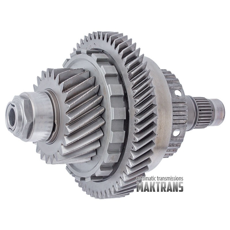 Zwischenwellenbaugruppe mit Parkrad, Differentialantriebsrad (Drive Transfer Gear), Zwischenrad und Planetengetriebe (4-5 Planeten). Automatikgetriebe AW55-50SN AW55-51SN 0705900 0715264 0715667 0715528 0715601 0715024 0715265 0715668